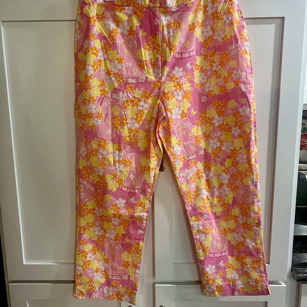 27" Parrish Bi-Stretch Crop Flare Pant Lilly Pulitzer pants size 10